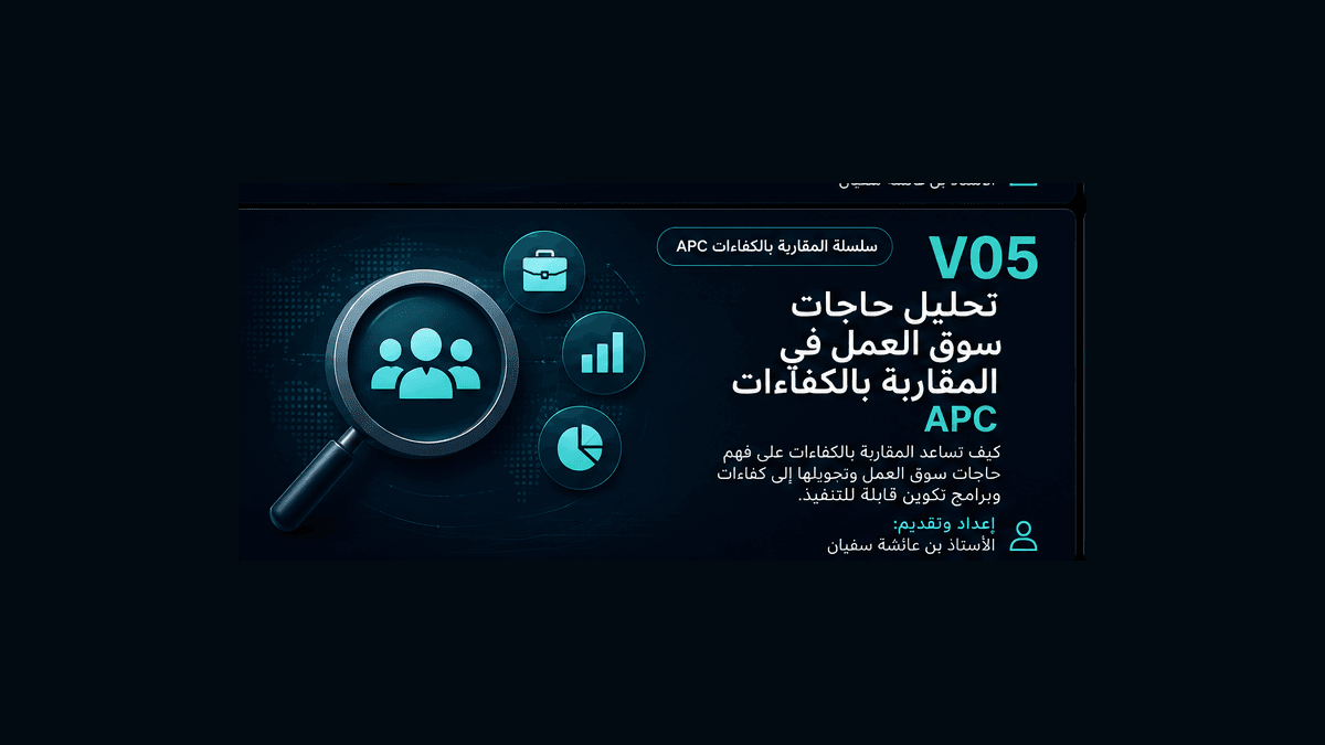 تحليل حاجات سوق العمل في المقاربة بالكفاءات APC