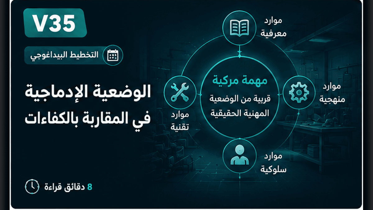 الوضعية الإدماجية في المقاربة بالكفاءات